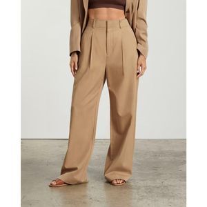 Everlane The Way-High Drape Pant in Ash Brown Size 4S NWT 30” Inseam